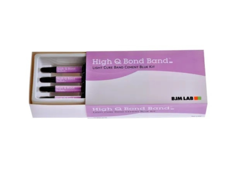 Цемент для ортодонтических колец, комплект High-Q-Bond Light Cure Band Cement Blue (4 шприца х 4 г)